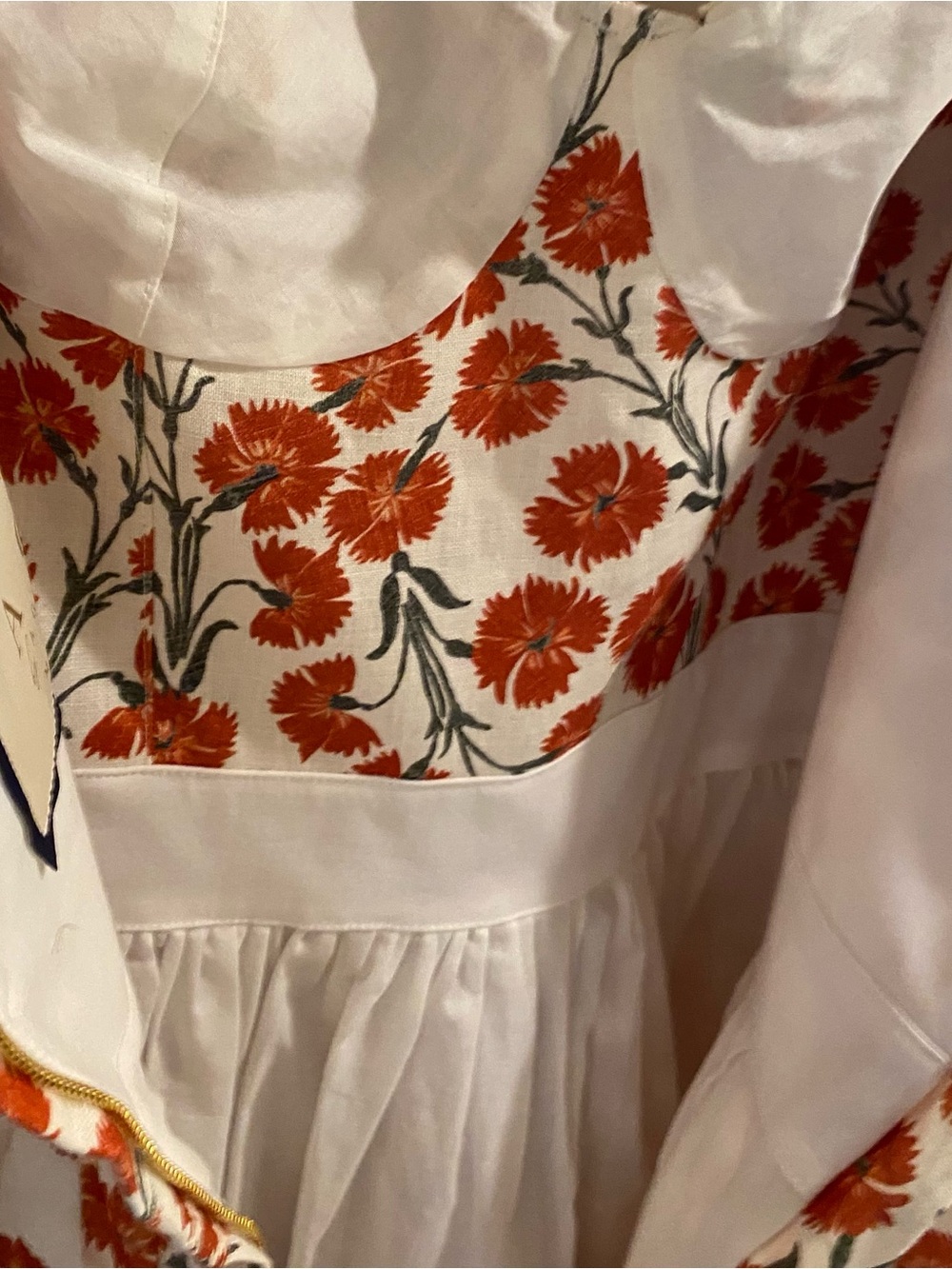 Agua by Agua Bendita 🌹❤️ Sweet Red Floral Minidress ❤️🌹 Size large - Picture 15 of 16